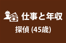 【仕事と年収】探偵（45歳男性）